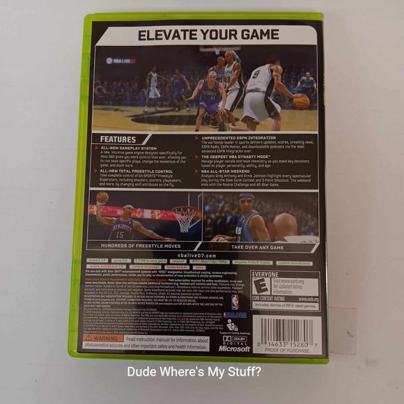EA Sports NBA Live 07 - NBA For XBOX 360 - Rated E For Everyone - Picture 3 of 3